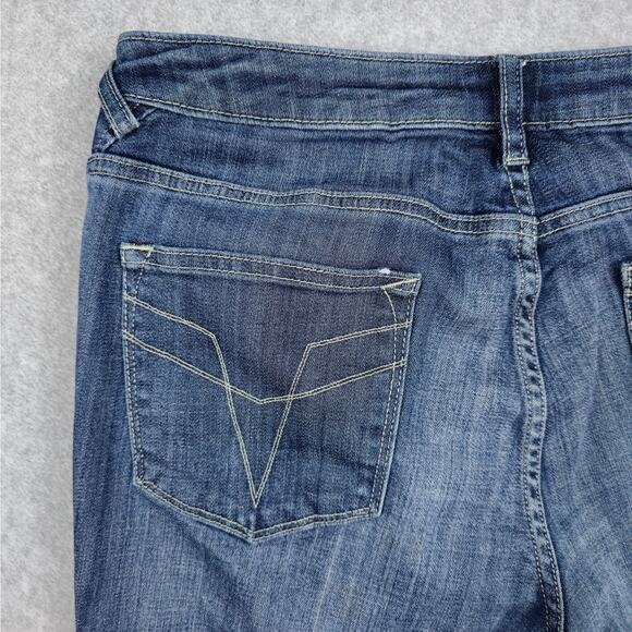 Vigoss Womens 32x29 The Chelsea Skinny Distressed Stretch Jeans Raw Hem - Picture 8 of 16